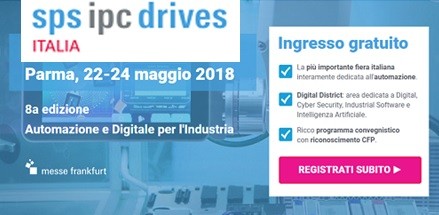 Tecnologix a SPS IPC Drives Italia 2018: Pad. 6 - Stand K054b