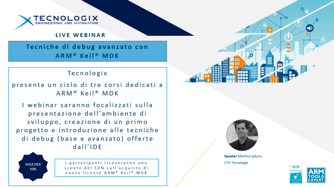 Live Webinar - Tecniche di debug avanzato ARM® Keil® MDK