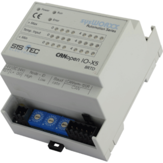 SYS TEC CANopen IO-X5, 8Temp (RTD)