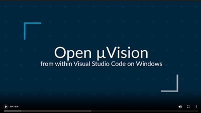 Open uVision from within Keil Studio