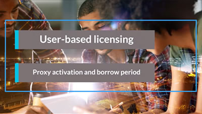 User-based Licensing: Proxy Activation and Borrow Period