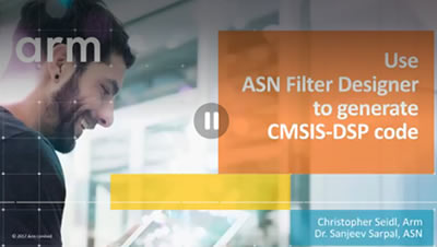 Use ASN Filter Designer to Generate CMSIS-DSP Code