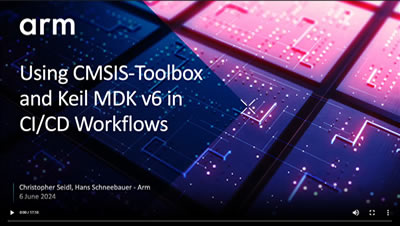 Using CMSIS-Toolbox and Keil MDK v6 in CI/CD Workflows